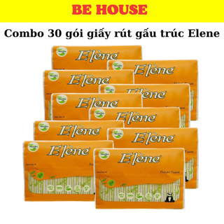 Combo 30 gói giấy ăn than tre Elene siêu dai , giấy ăn gấu trúc than tre