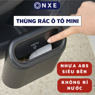 Thùng rác mini ô tô onxe để trên xe bàn làm việc tiện lợi sang trọng thùng rác thông minh giúp không gian xe gọn gàng