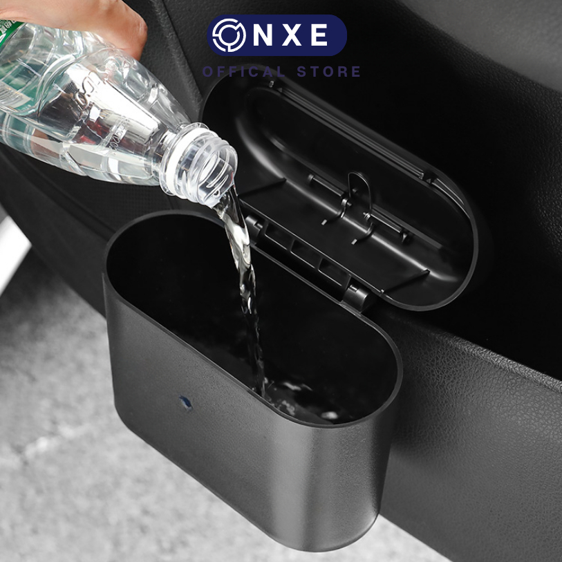 Thùng rác mini ô tô onxe để trên xe bàn làm việc tiện lợi sang trọng thùng rác thông minh giúp không gian xe gọn gàng