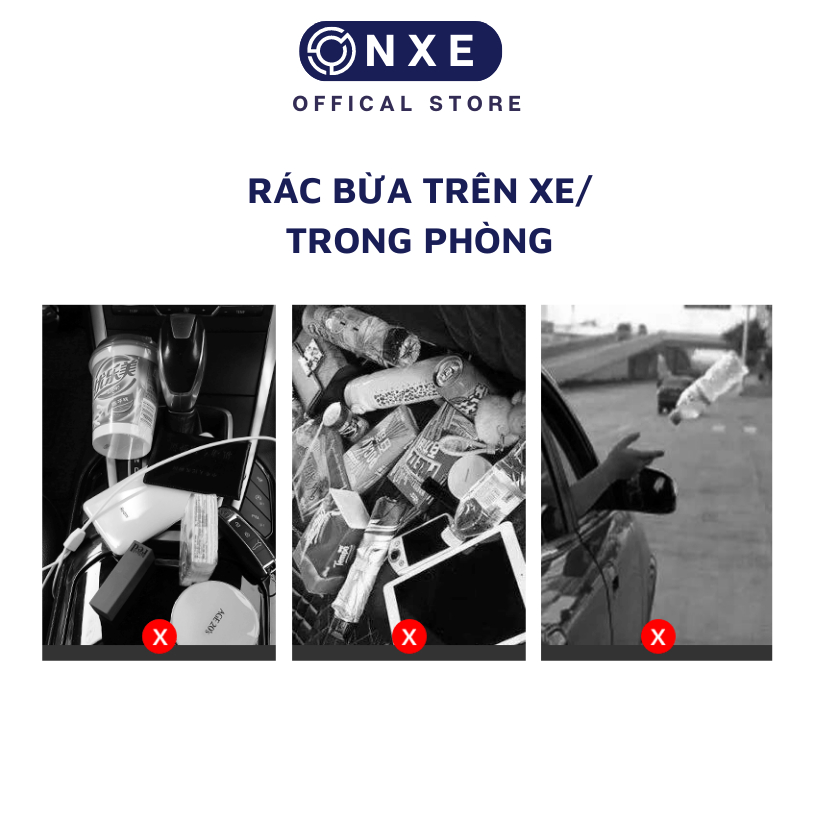 Thùng rác mini ô tô onxe để trên xe bàn làm việc tiện lợi sang trọng thùng rác thông minh giúp không gian xe gọn gàng