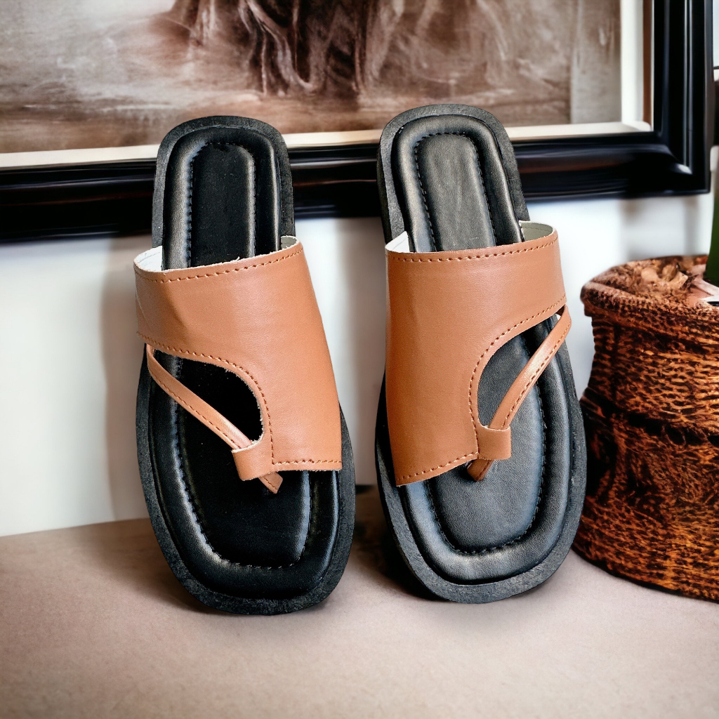 Dép xỏ ngón kiểu dây chéo trẻ trung quai mềm siêu êm chân