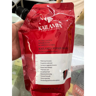 Kem Hấp Phục Hồi Tóc Keratin Collagen Amino Acid Kailamia 500ml