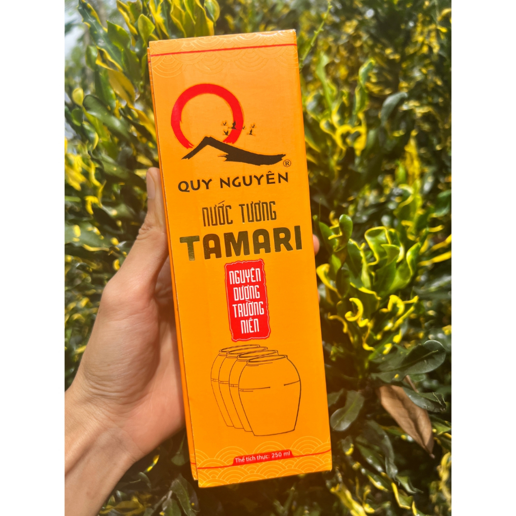Nước Tương Tamari Lâu Năm Quy Nguyên Thầy Tuệ Hải Sản Xuất 250ml