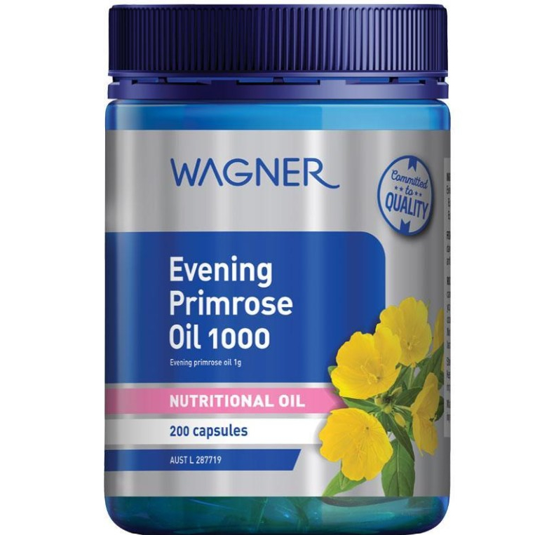 Tinh dầu hoa anh thảo Úc Wagner Evening Primrose Oil 1000 đẹp da, chống lão hóa, cân bằng nội tiết tố