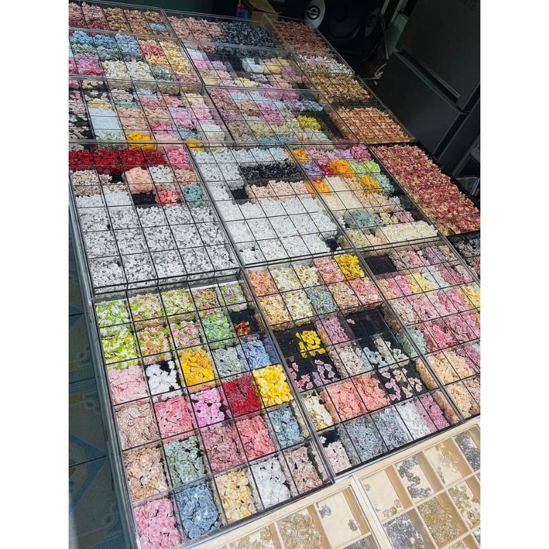 🌼🌻🌸Tặng,cho nghỉ bán hoa bột nail-1k 1 bông