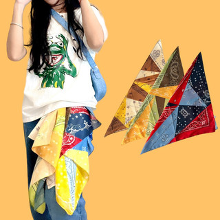 Khăn turban lụa vuông mini size 58x58cm - Maben