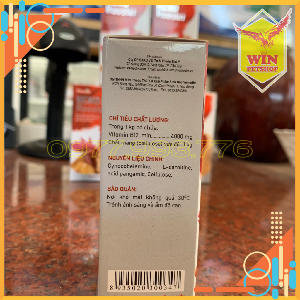 B12 cho gà đá  - Giúp gà tăng bo lớn, nạp pin nhanh, lên nước máu, sung khỏe