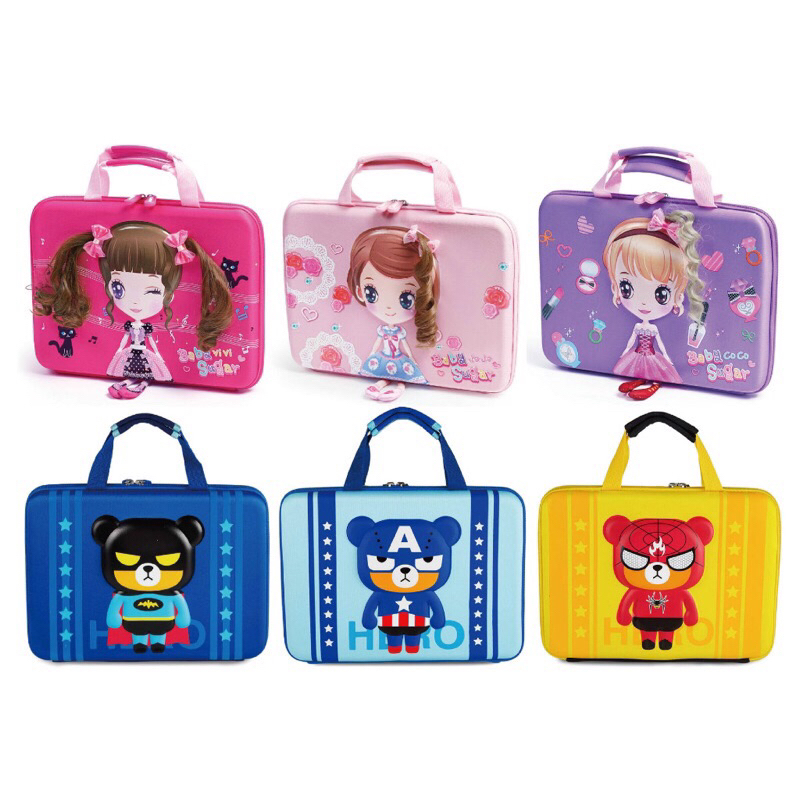 Cặp sách học thêm hoạt hình Túi cho bé trai bé gái đi học thêm cầm tay đựng đồ dùng sách vở phù hợp nhất cho bé từ lớp 1