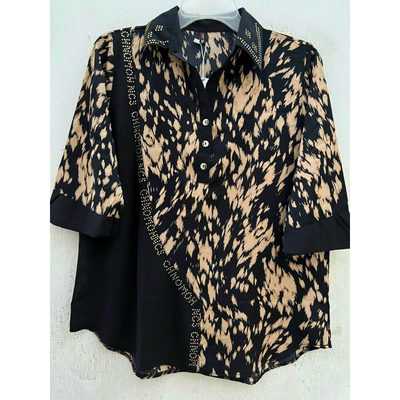 Áo Sơ Mi Nữ Trung Niên Form Dài Rộng Free Size 55-75kg