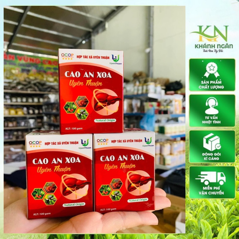 (FREESHIP) Cao an xoa Uyên Thuận thải độc làm mát tăng cường chức năng g,an (hàng chuẩn tự nhiên)