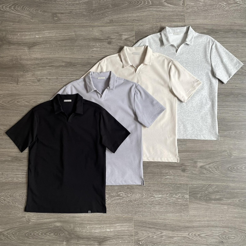 HIPU.VNXK - ÁO THUN NAM CỔ BẺ P0LHAM XUẤT HÀN.