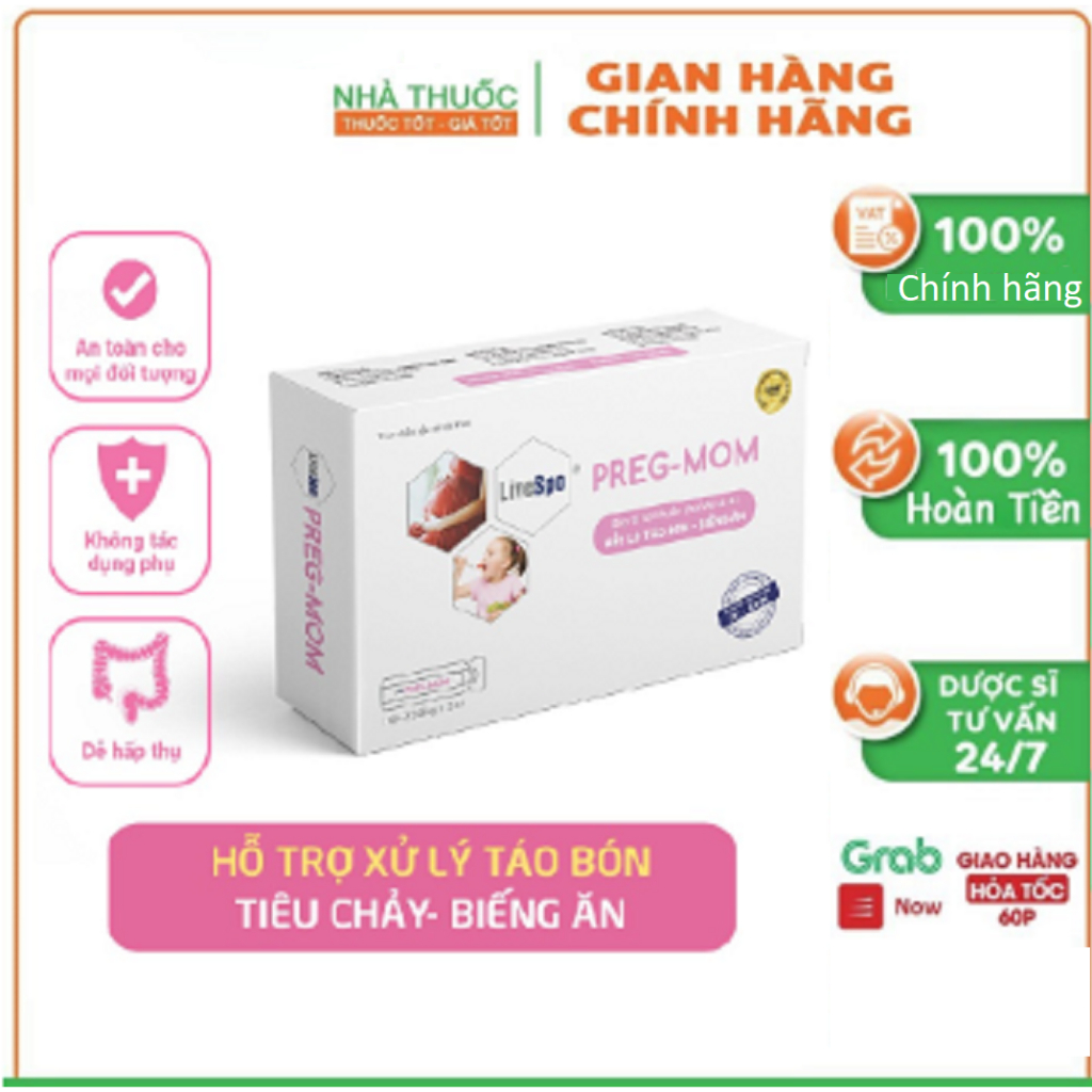 [Mã COSDAY -50K đơn 150K] PregMom bào tử lợi khuẩn cho mẹ và bé [preg-mom chính hãng] date mới nhất