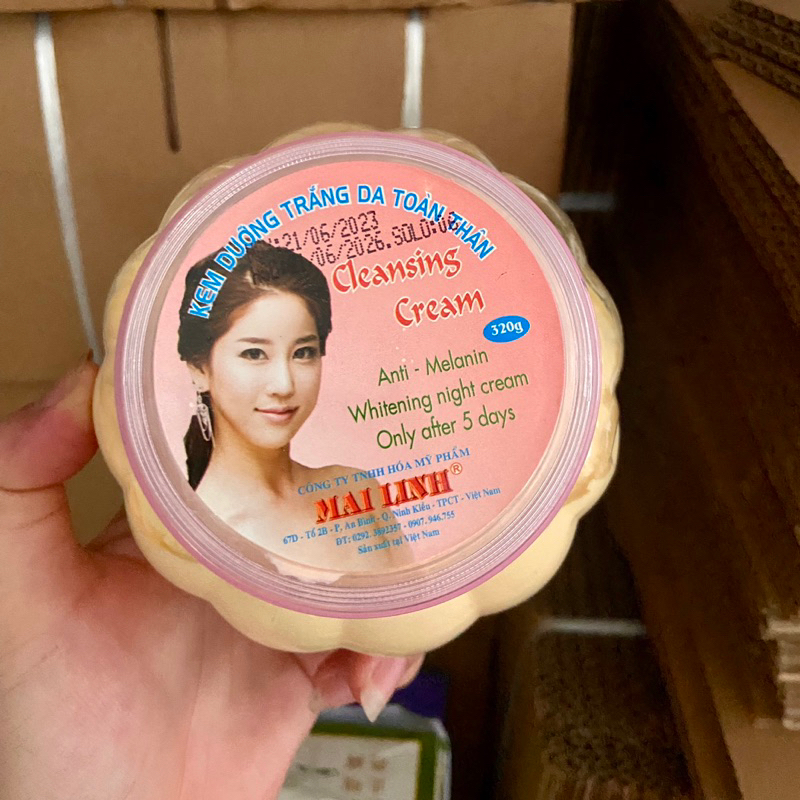 Kem dưỡng trắng da toàn thân MAI LINH  320GR