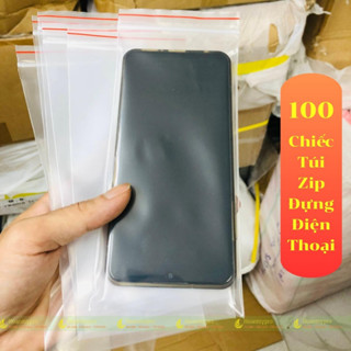 Túi zip đựng điện thoại chống thấm nước 100 túi zipper khoá bấm kích thước 9x19cm