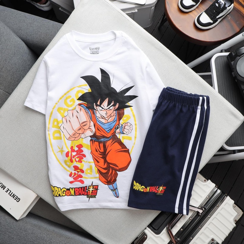 Bộ Thun Cotton Bé Trai Songoku (24->60kg)