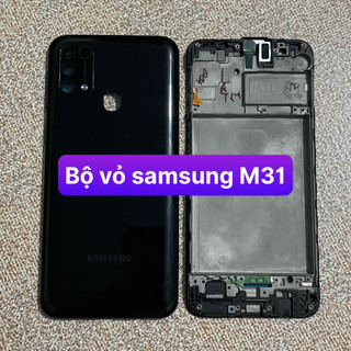 bộ vỏ samsung M31 (kèm cụm kính camera)
