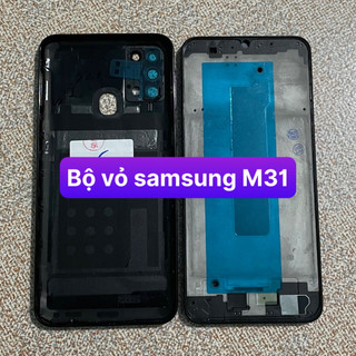 bộ vỏ samsung M31 (kèm cụm kính camera)