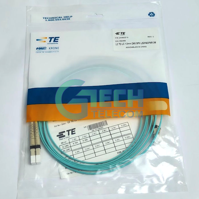 Dây nhảy quang Multimode LC/UPC-LC/UPC MM , OM3, Duplex