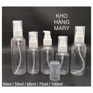 Chai xịt giọt , xịt sương trong suốt 30ml 50ml 70ml 100ml xịt giọt - chai pet nhựa vòi nhấn nhỏ giọt chiết mỹ phẩm