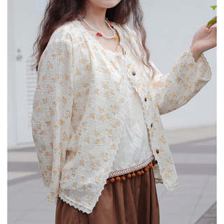 Áo hoa nhí xô muslin mềm mại | Lá Xoè