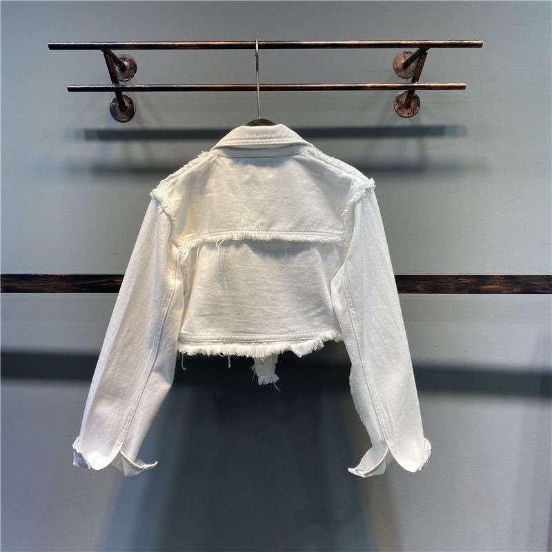 ÁO KHOÁC CROPTOP TRẮNG QUẢNG CHÂU CÁ TÍNH