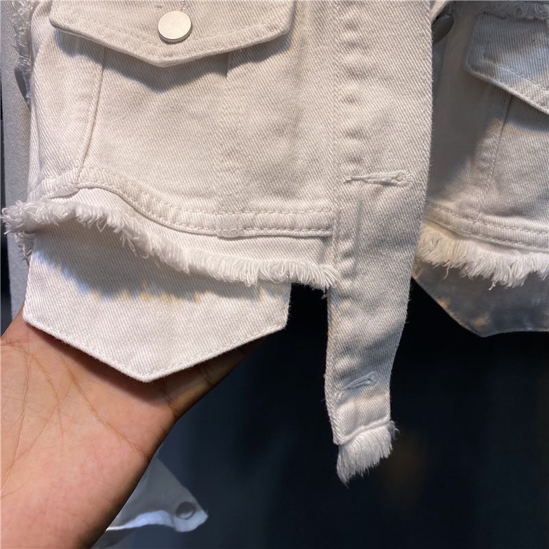 ÁO KHOÁC CROPTOP TRẮNG QUẢNG CHÂU CÁ TÍNH