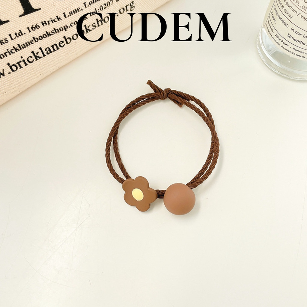 Dây buộc tóc, dây cột tóc hình bông hoa đơn giản thời trang dành cho nữ K25