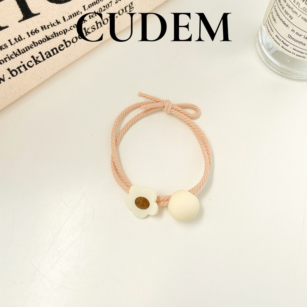 Dây buộc tóc, dây cột tóc hình bông hoa đơn giản thời trang dành cho nữ K25