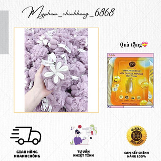 Bông tắm weilaiya màu tím mộng mơ