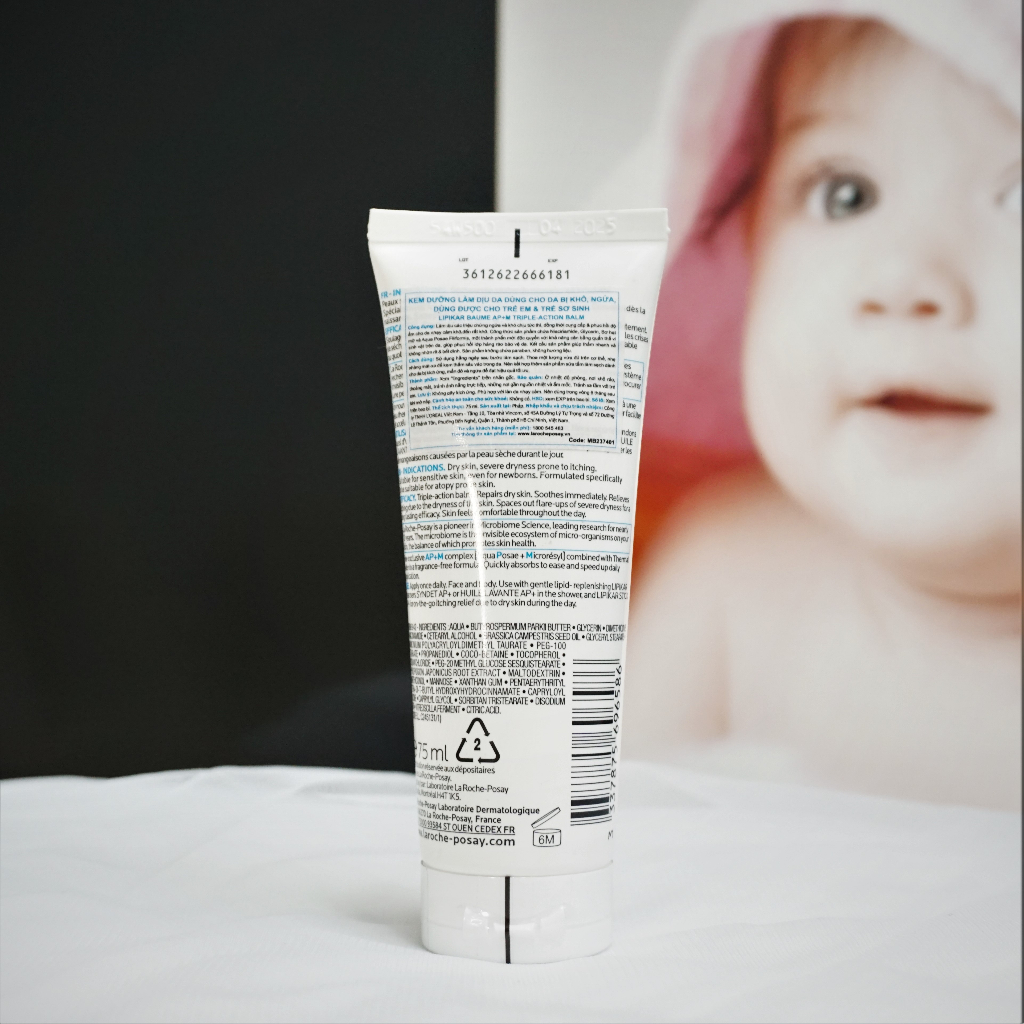 Kem Dưỡng La Roche-Posay Lipikar Baume AP+ M Giảm Ngứa, Làm Dịu Da Khô Mẩn Đỏ Và Viêm 75ml