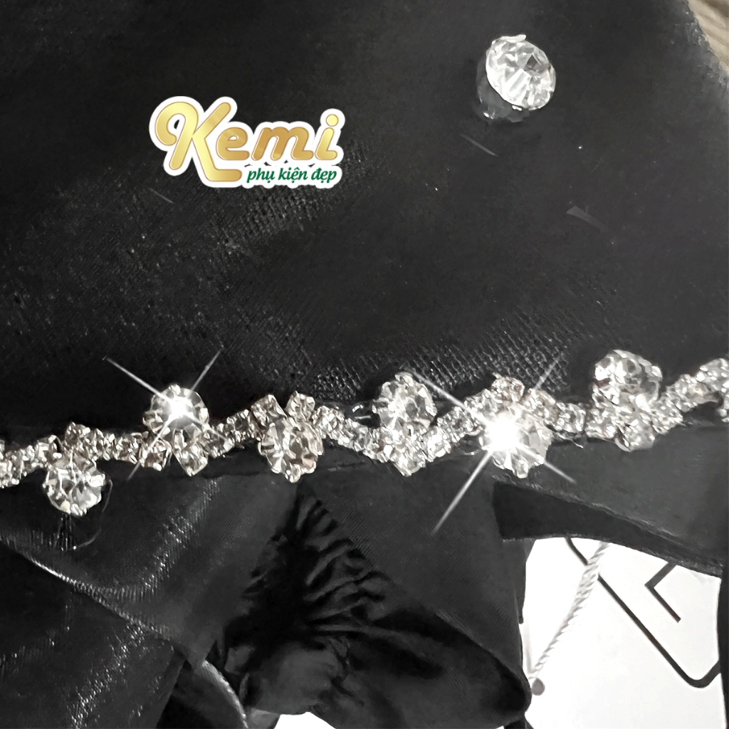 1m Dây đá dấu ngã size 8mm đế xích kim loại, đính kết áo váy phụ kiện thời trang Kemi