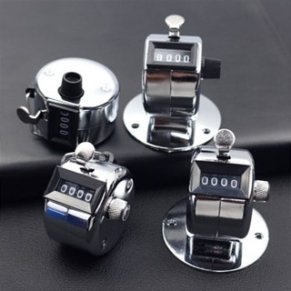 Dụng cụ đếm số lượng cơ học máy đếm số cầm tay có 4 hàng số vỏ kim loại