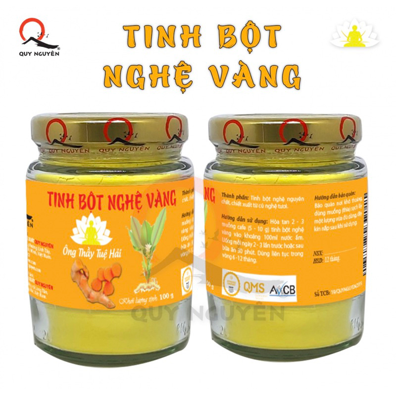 Tinh bột nghệ Quy Nguyên Thầy Tuệ Hải 100gram