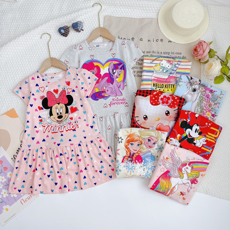 Đầm Disney thun cotton VNXK