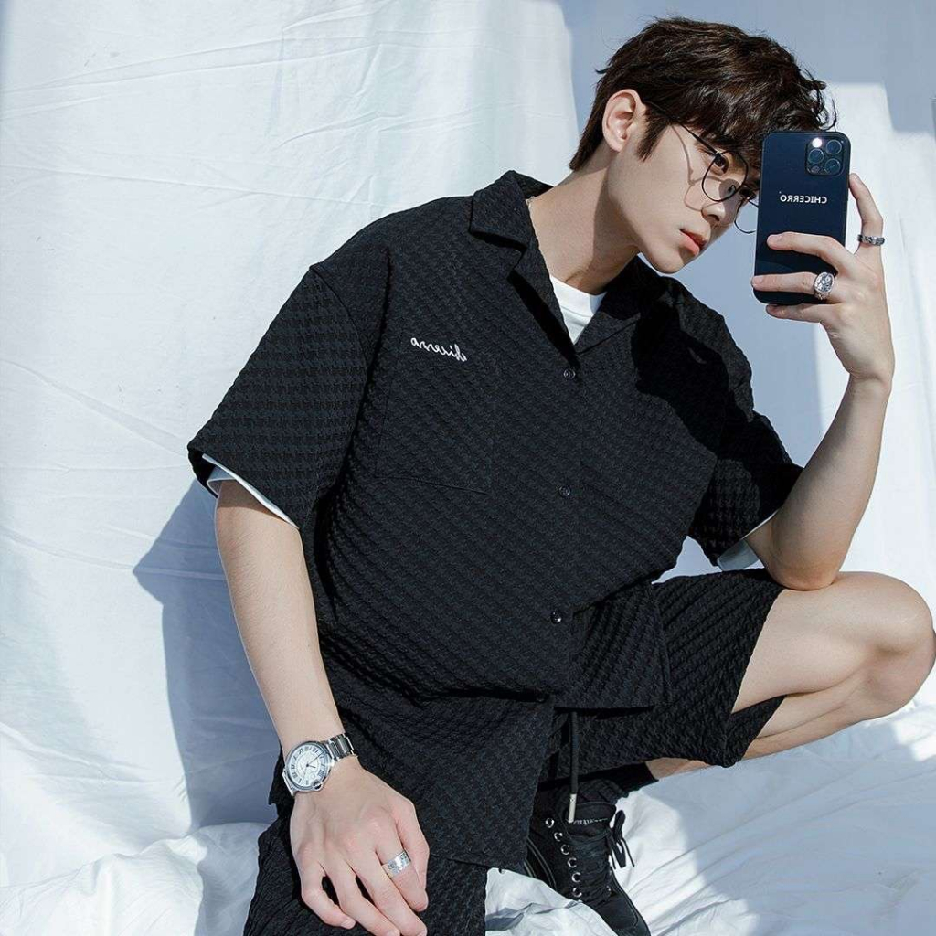 Đồ Bộ Nam Cổ V Chất Vải Cotton Cao Cấp Thoáng Mát, Bộ Quần Áo Thể Thao Mùa Hè Phong Cách