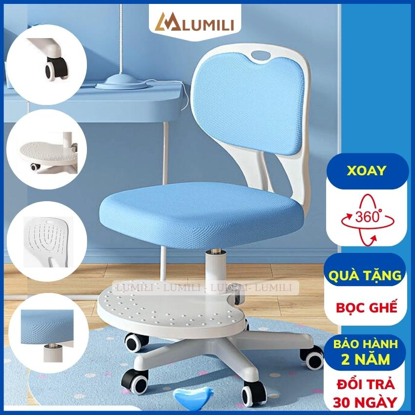 Ghế chống gù cao cấp LUMILI FIN 2 ghế trẻ em nâng hạ độ cao xoay 360 độ