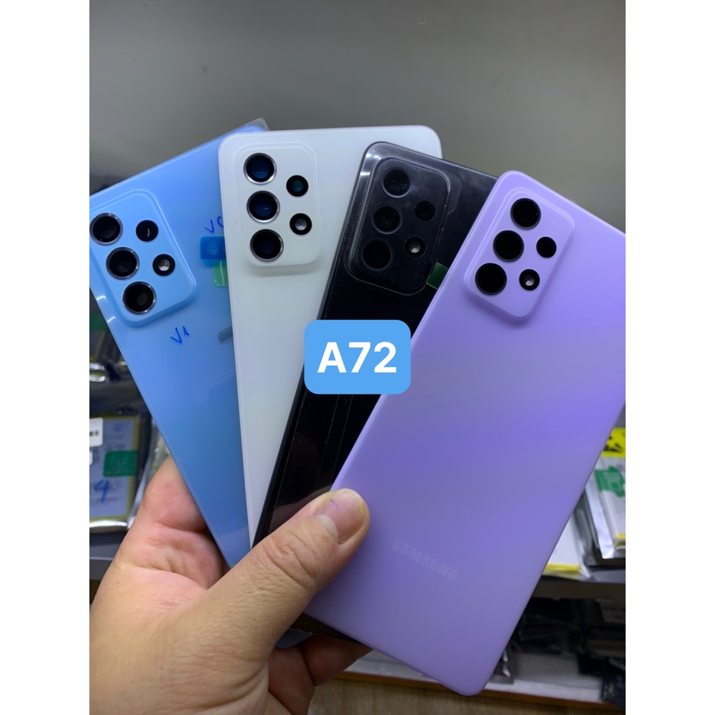 Nắp Lưng Samsung A72 / A725 Full Kính Camera  - Hàng Zin New Đủ Màu Chính Hãng