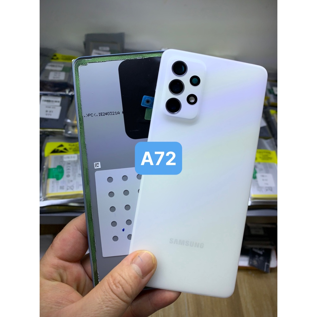 Nắp Lưng Samsung A72 / A725 Full Kính Camera  - Hàng Zin New Đủ Màu Chính Hãng