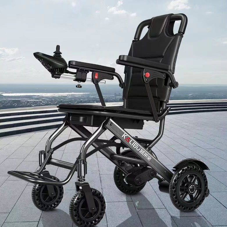 Đức Kalibu sang trọng xe lăn điện khuyến khích người khuyết tật, người cao tuổi gấp nhẹ xe lăn hoàn toàn tự động