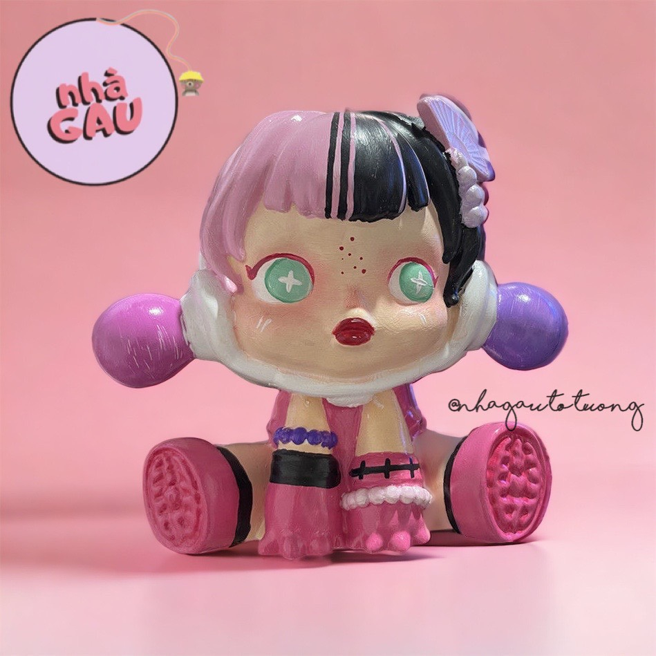 Tô tượng thạch cao skullpanda size lớn(không kèm màu và cọ)