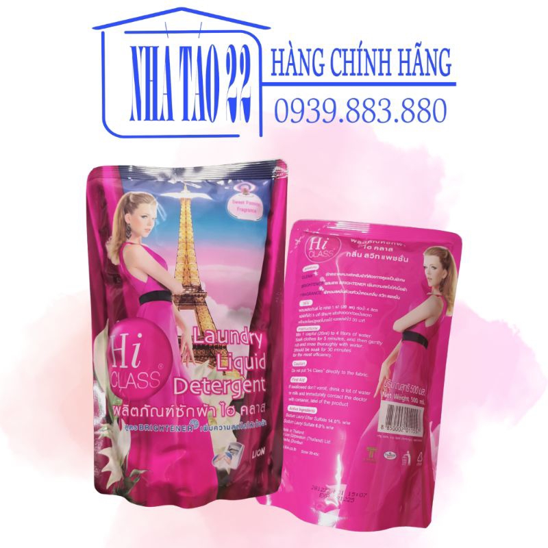 Nước Giặt Đậm Đặc Hiclass Thái Lan - Túi 500ml