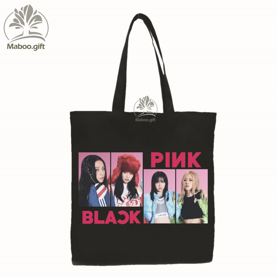 Túi vải Tote/canvas in hình Blackpink/Black Pink 20_Màu Đen _BLP