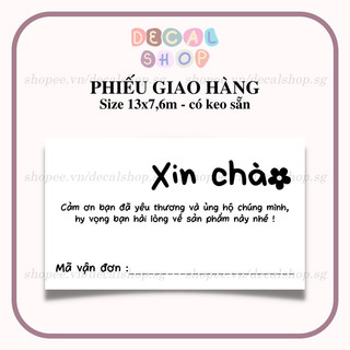 25-100 tem ghi mã vận đơn có keo sẵn - size 13x7,6cm