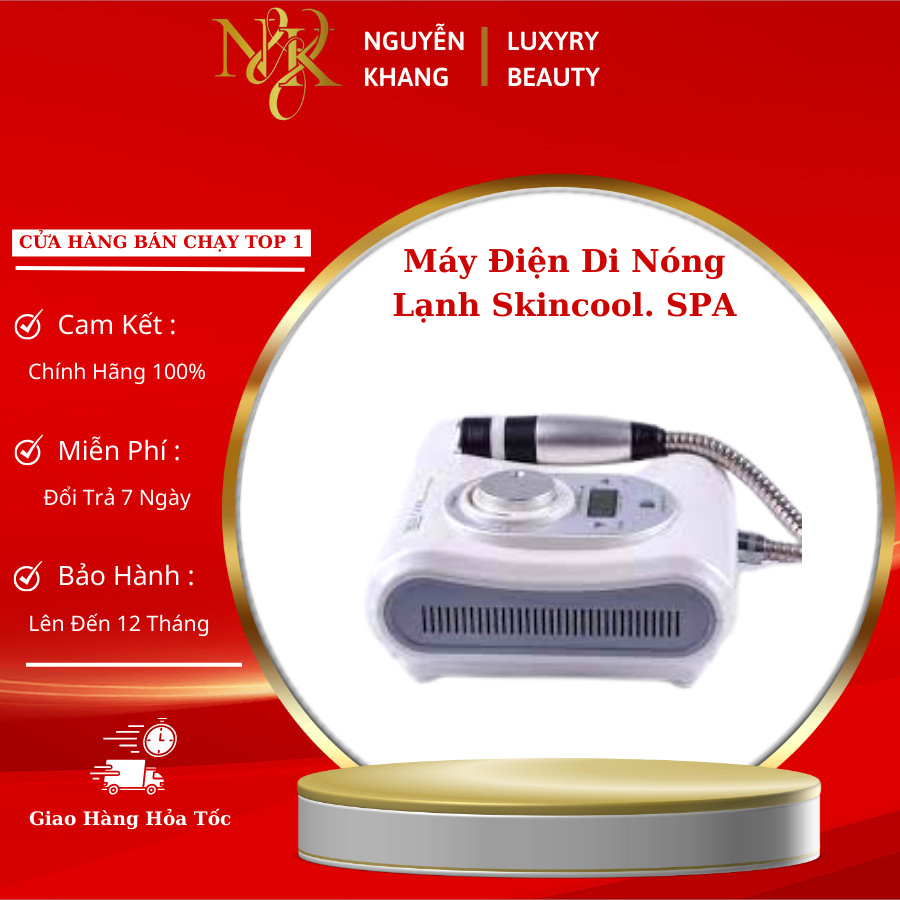 Máy Điện Di Nóng Lạnh. SkinCool Máy Điện Di Đẩy Tinh Chất. Dùng Cá Nhân SPA .TMV