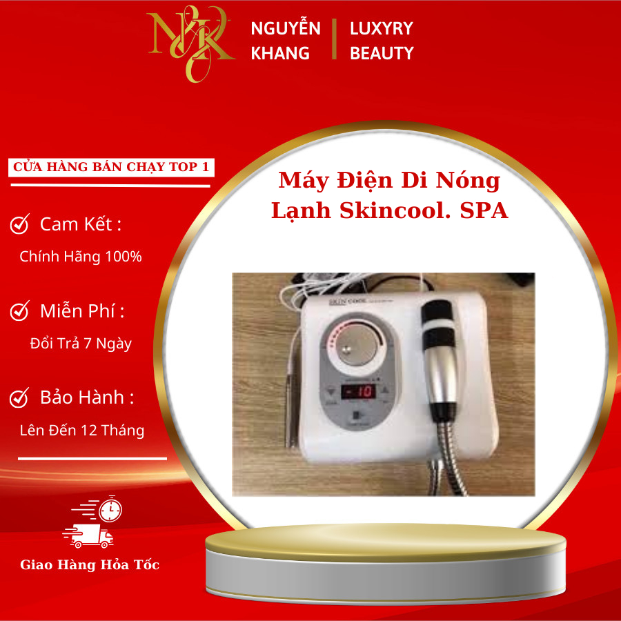 Máy Điện Di Nóng Lạnh. SkinCool Máy Điện Di Đẩy Tinh Chất. Dùng Cá Nhân SPA .TMV