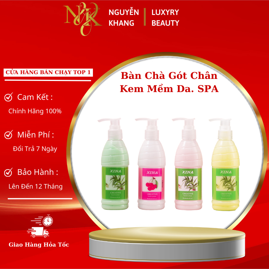 Combo Bàn Trà Gót + Kem Làm Mềm Gót, Hỗ Trợ Làm Móng Nail, Chà Gót Chân.