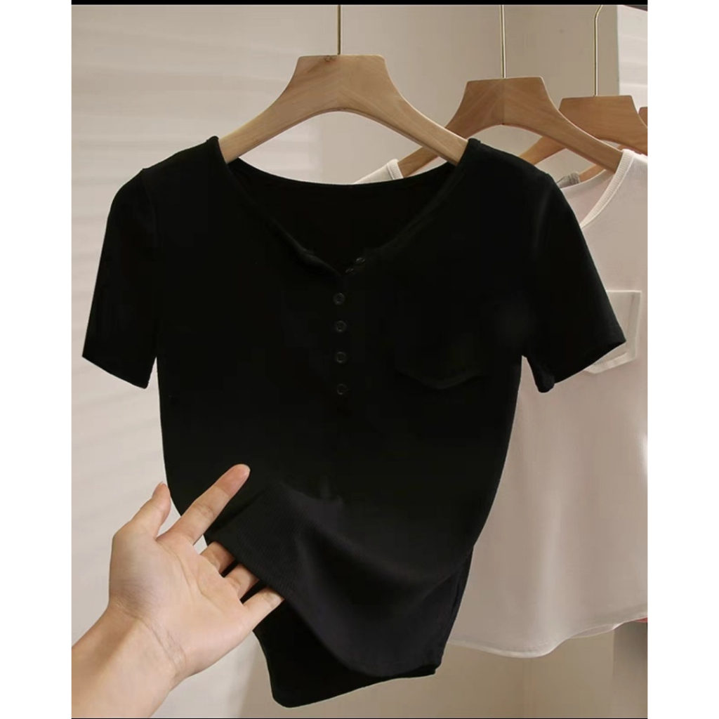 Áo thun tay ngắn, chất thun tăm giá rẻ