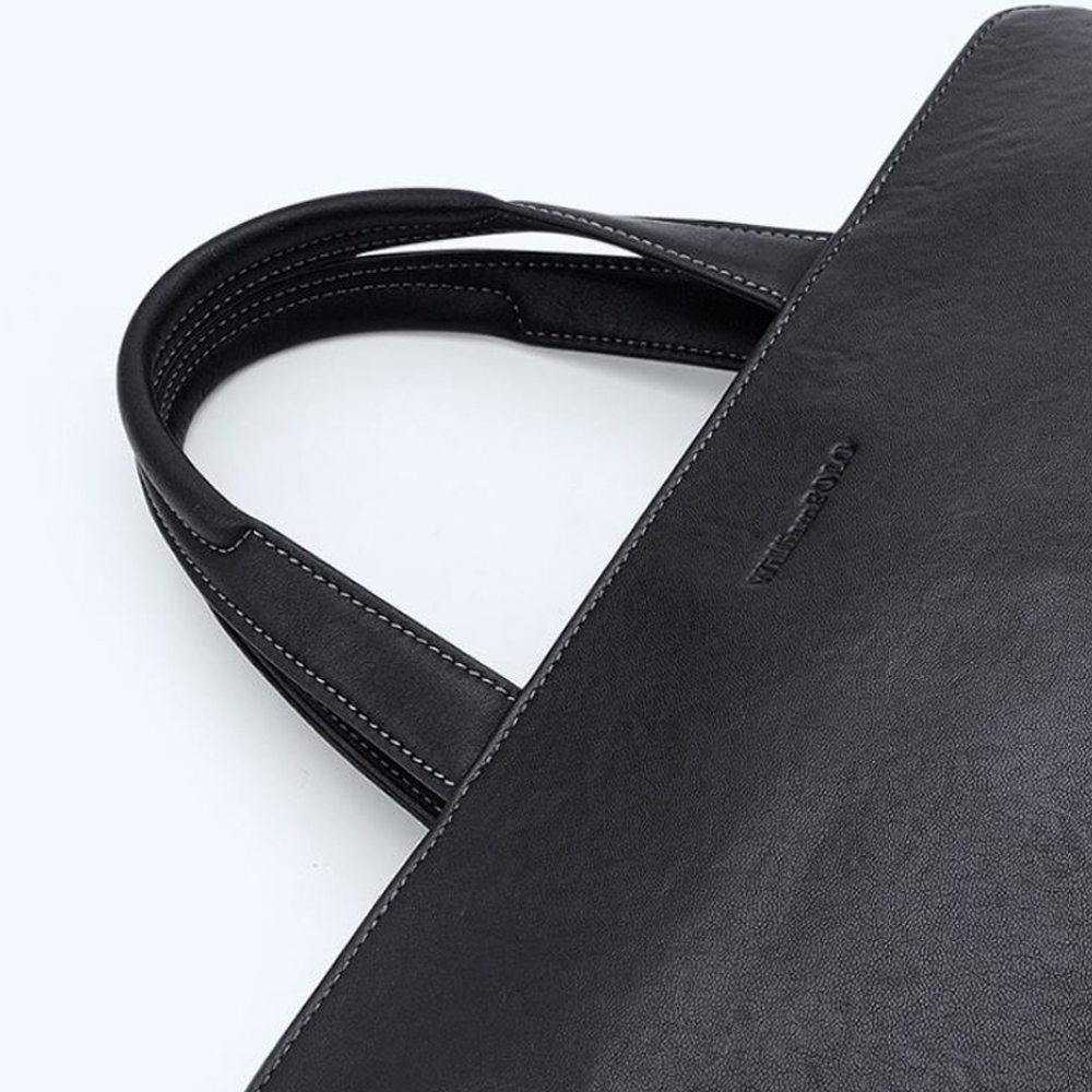 Cặp da nam công sở WilliamPOLO chất liệu da bò nguyên tấm V48