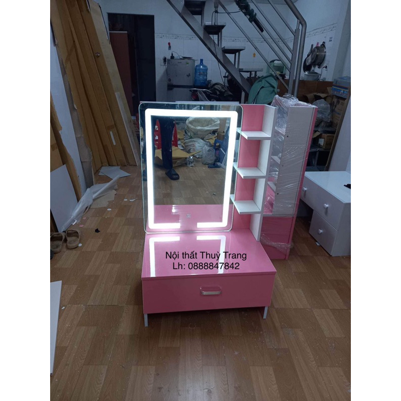 Bàn trang điểm, gường tròn d50, gương vuông 40x60cm, tp hcm-bình dương