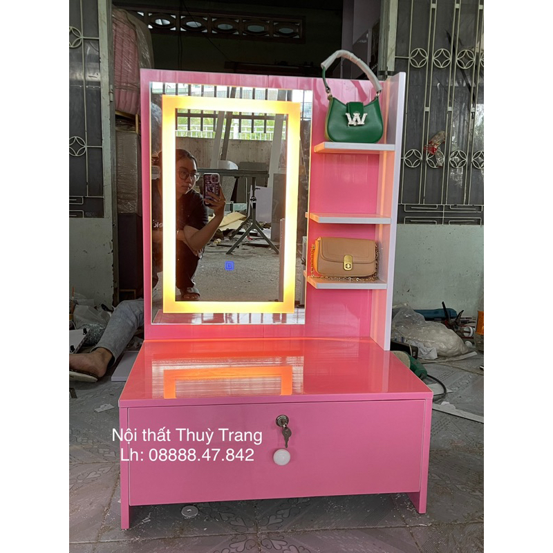 Bàn trang điểm, gường tròn d50, gương vuông 40x60cm, tp hcm-bình dương